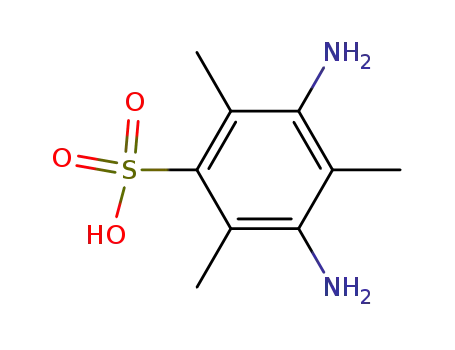 Molecular Structure of 32432-55-6 (3,5-Diamino-2,4,6-trimethylbenzenesulfonic acid)