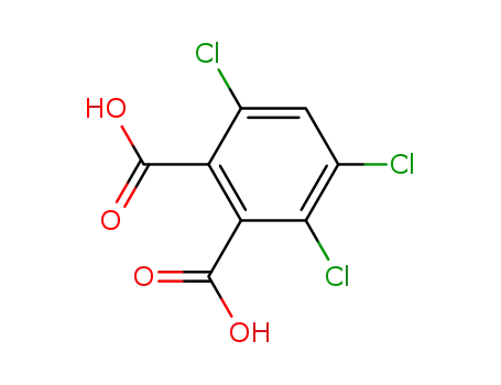 Molecular Structure of 62268-16-0 (1,2-Benzenedicarboxylic acid, 3,4,6-trichloro-)