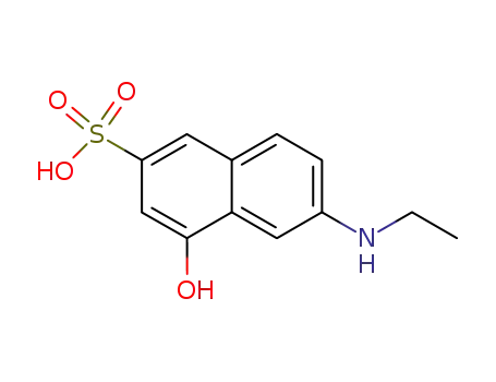 Molecular Structure of 6259-51-4 (6-(ethylamino)-4-hydroxynaphthalene-2-sulfonic acid)