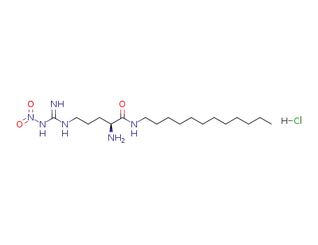 (2S)-2-amino-N-dodecyl-5-[(N-nitrocarbamimidoyl)amino]pentanamide hydrochloride
