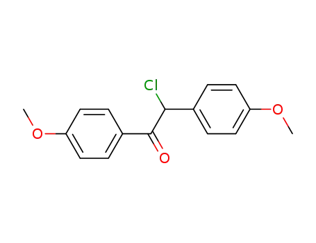 Molecular Structure of 71193-36-7 (2-CHLORO-1,2-BIS-(4-METHOXY-PHENYL)-ETHANONE)