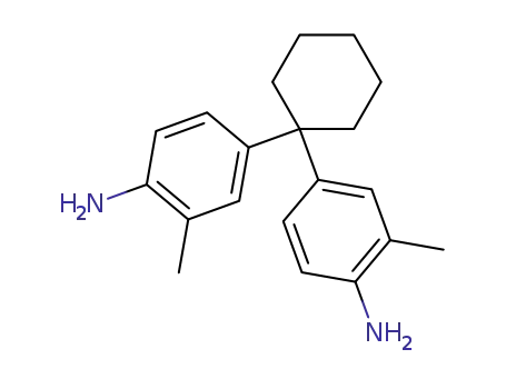 Molecular Structure of 6442-08-6 (4,4'-Diamino-3,3'-dimethyl diphenyl cyclohexane)