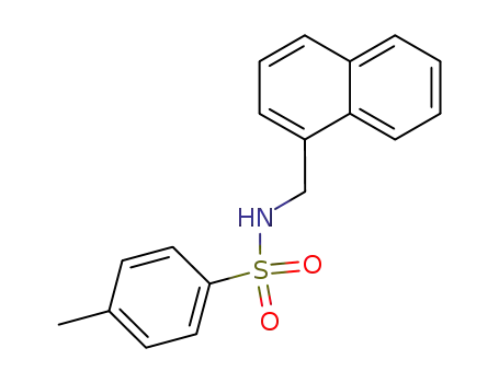 Molecular Structure of 86328-84-9 (Benzenesulfonamide, 4-methyl-N-(1-naphthalenylmethyl)-)