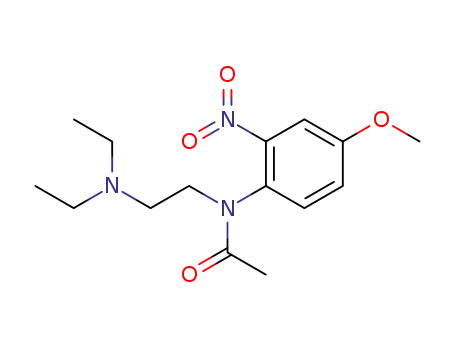 acetic acid-[N-(2-diethylamino-ethyl)-4-methoxy-2-nitro-anilide]