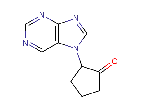 2-(7H-Purin-7-yl)cyclopentan-1-one