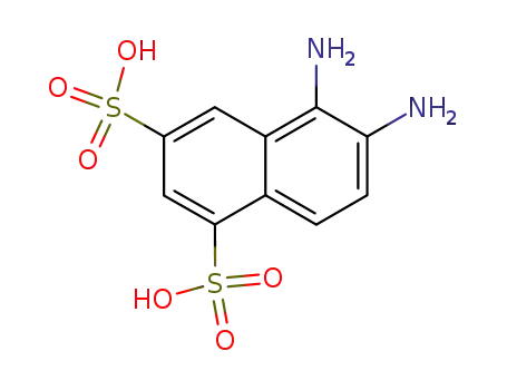 Molecular Structure of 73692-57-6 (5,6-Diaminonaphthalene-1,3-disulphonic acid)