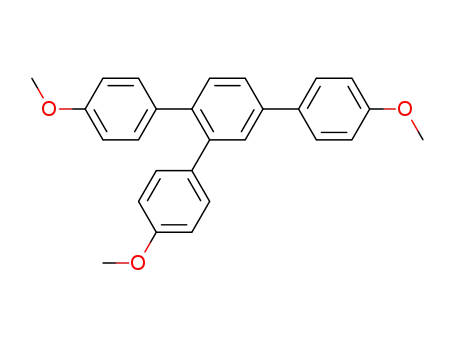 Molecular Structure of 136612-96-9 (1,1':2',1''-Terphenyl, 4,4''-dimethoxy-4'-(4-methoxyphenyl)-)