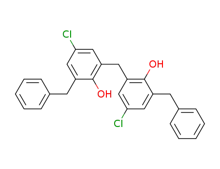 6,6'-dibenzyl-4,4'-dichloro-2,2'-methanediyl-di-phenol