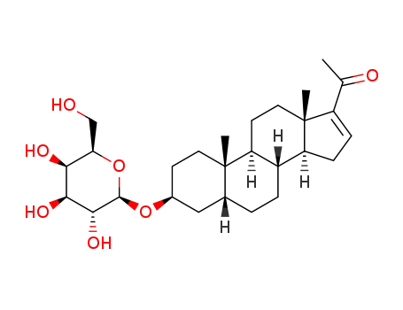 3-O-β-D-galactopyranosyl-(3β,5β)-pregn-16(17)-ene-20-one