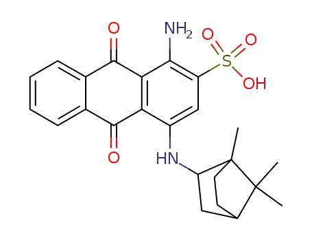 1-amino-4-bornylamino-9,10-dioxo-9,10-dihydro-anthracene-2-sulfonic acid