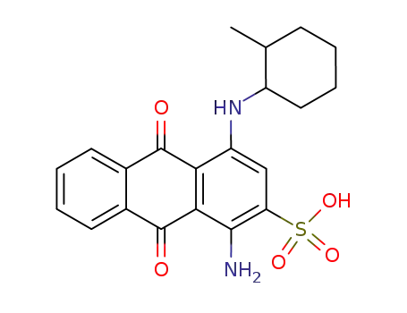 1-amino-4-(2-methyl-cyclohexylamino)-9,10-dioxo-9,10-dihydro-anthracene-2-sulfonic acid