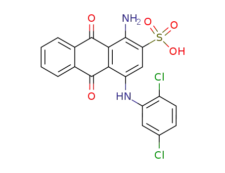 1-amino-4-(2,5-dichloro-anilino)-9,10-dioxo-9,10-dihydro-anthracene-2-sulfonic acid