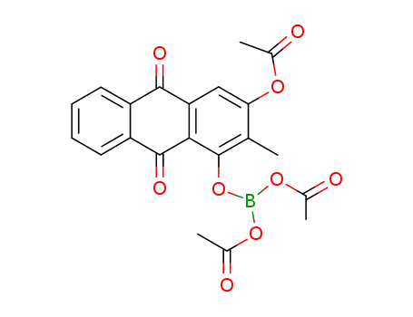 3-acetoxy-1-diacetoxyboranyloxy-2-methyl-anthraquinone