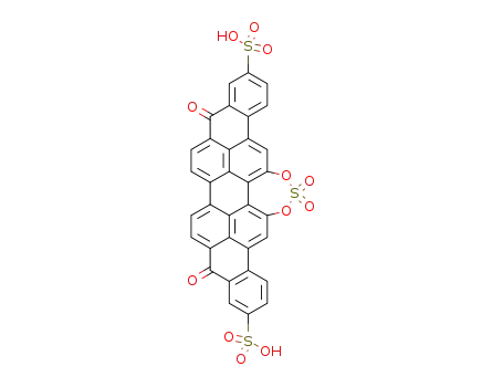 5,10-dioxo-16,17-sulfonyldioxy-5,10-dihydro-anthra[9,1,2-cde]benzo[rst]pentaphene-3,12-disulfonic acid