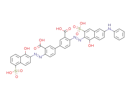 4-(6-anilino-1-hydroxy-3-sulfo-[2]naphthylazo)-4'-(1-hydroxy-5-sulfo-[2]naphthylazo)-biphenyl-3,3'-dicarboxylic acid