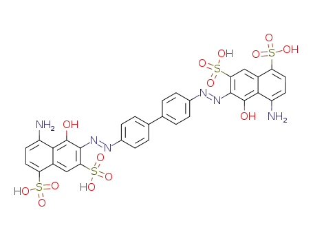 4,4'-diamino-5,5'-dihydroxy-6,6'-biphenyl-4,4'-diyl-bis-azo-bis-naphthalene-1,7-disulfonic acid