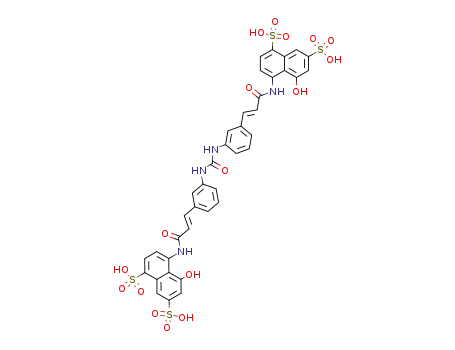 N,N'-bis-{3-[2-(8-hydroxy-4,6-disulfo-[1]naphthylcarbamoyl)-vinyl]-phenyl}-urea