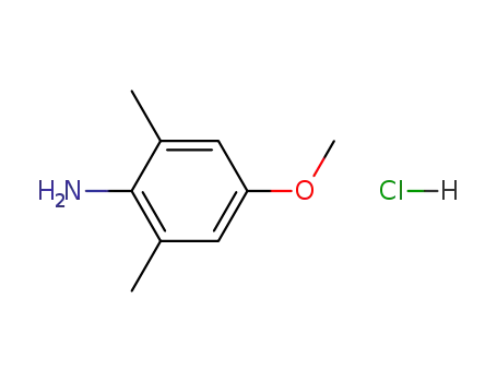 Molecular Structure of 102440-03-9 (Benzenamine, 4-methoxy-2,6-dimethyl-, hydrochloride)