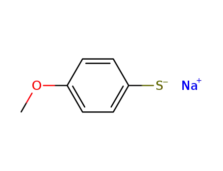 Molecular Structure of 19488-09-6 (Benzenethiol, 4-methoxy-, sodium salt)
