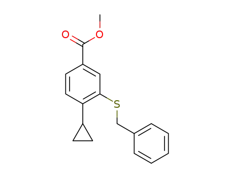methyl 3-(benzylthio)-4-cyclopropylbenzoate