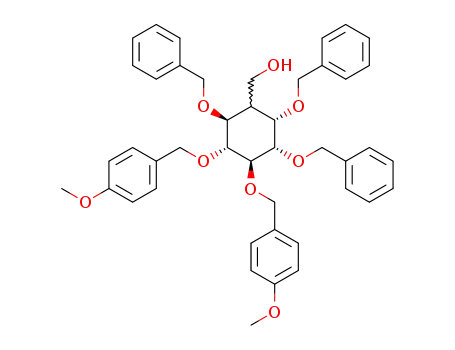 DL-(1,2,4/3,5,6)-2,5,6-Tri-O-benzyl-2,3,4,5,6-pentahydroxy-3,4-bis-O-(4-methoxybenzyl)cyclohexane-1-methanol, DL-(1,2,3,5/4,6)-2,3,6-Tri-O-benzyl-2,3,4,5,6-pentahydroxy-4,5-bis-O-(4-methoxybenzyl)cyclohexane-1-methanol