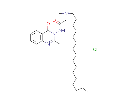 N,N-dimethyl-N-{2-[(2-methyl-4-oxoquinazolin-3(4H)-yl)-amino]-2-oxoethyl}hexadecan-1-aminium chloride