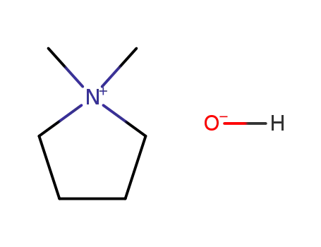 Molecular Structure of 68498-44-2 (Pyrrolidinium, 1,1-dimethyl-, hydroxide)