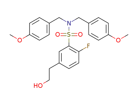 2-fluoro-5-(2-hydroxyethyl)-N,N-bis(4-methoxybenzyl)benzenesulfonamide