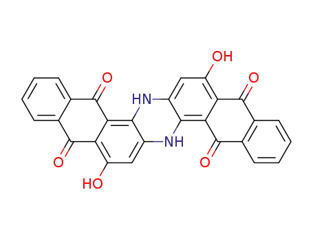 Molecular Structure of 6871-71-2 (6,15-Dihydro-8,17-dihydroxyanthrazine-5,9,14,18-tetrone)