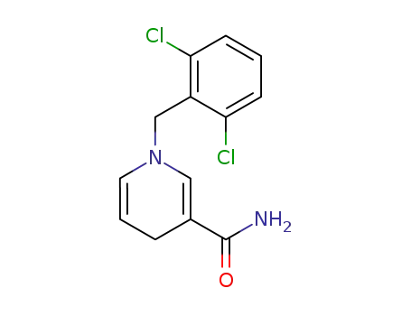 Molecular Structure of 13502-54-0 (3-Pyridinecarboxamide, 1-[(2,6-dichlorophenyl)methyl]-1,4-dihydro-)