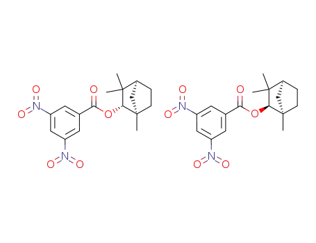 (+)-O-(3.5-dinitro-benzoyl)-β-fenchol; compound with (1S)-2endo-(3.5-dinitro-benzoyloxy)-1.3.3-trimethyl-norbornane