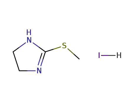 Molecular Structure of 5464-11-9 (2-METHYLTHIO-2-IMIDAZOLINE HYDRIODIDE)
