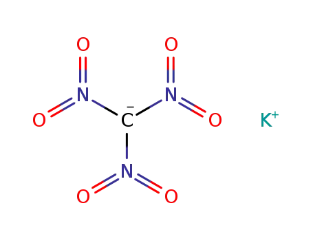 Molecular Structure of 14268-23-6 (Methane, trinitro-,ion(1-), potassium (1:1))
