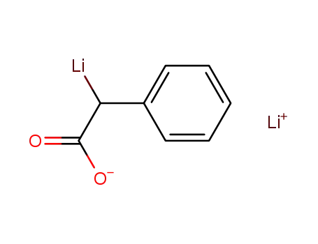 Molecular Structure of 56842-55-8 (Benzeneacetic acid, ion(1-), lithium, lithium salt)