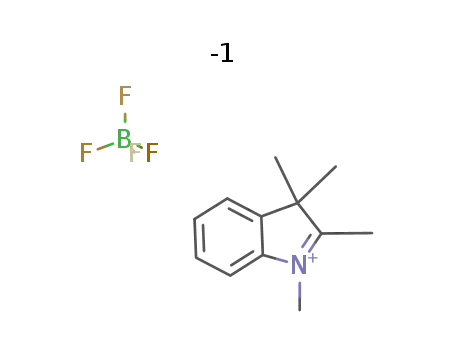 Molecular Structure of 21654-46-6 (3H-Indolium, 1,2,3,3-tetramethyl-, tetrafluoroborate(1-))