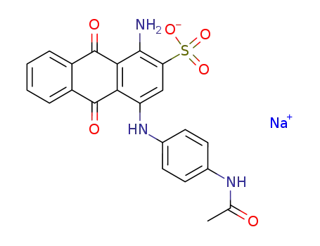 2-Anthracenesulfonicacid, 4-[[4-(acetylamino)phenyl]amino]-1-amino-9,10-dihydro-9,10-dioxo-, sodiumsalt (1:1)