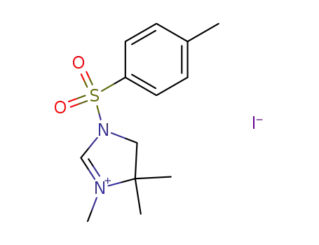 3,4,4-Trimethyl-1-(4-methylphenyl)sulfonyl-1,5-dihydroimidazole-1,3-diium;iodide
