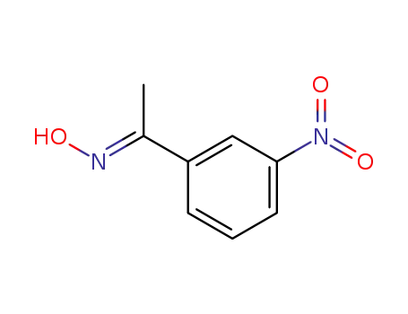 Molecular Structure of 87974-55-8 (Ethanone, 1-(3-nitrophenyl)-, oxime, (E)-)