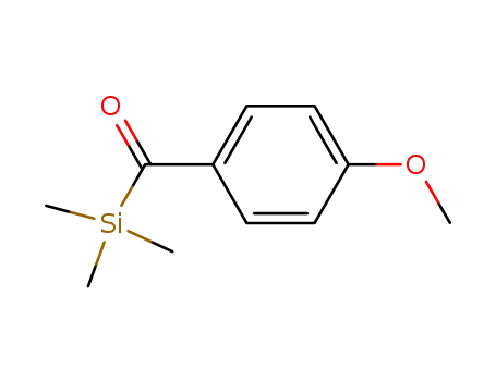 Molecular Structure of 75748-09-3 (Silane, (4-methoxybenzoyl)trimethyl-)