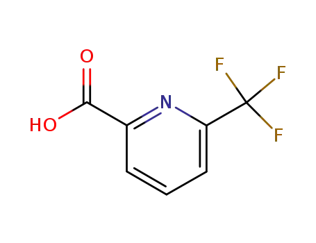 Molecular Structure of 131747-42-7 (2-Trifluoromethyl-6-pyridinecarboxylic acid)