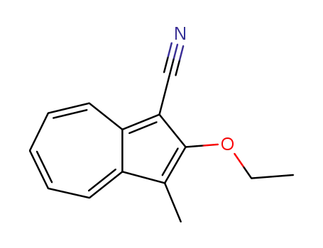 Molecular Structure of 134919-77-0 (1-Azulenecarbonitrile,2-ethoxy-3-methyl-(9CI))