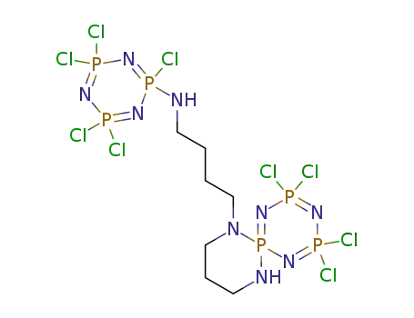 (2,4,4,6,6-Pentachloro-2λ5,4λ5,6λ5-[1,3,5,2,4,6]triazatriphosphinin-2-yl)-[4-(2,2,4,4-tetrachloro-1,3,5,7,11-pentaaza-2λ5,4λ5,6λ5-triphospha-spiro[5.5]undeca-1(6),2,4-trien-7-yl)-butyl]-amine