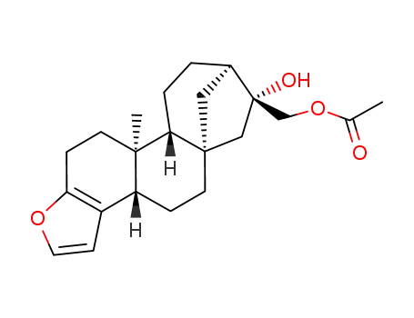 5a,8-Methano-5aH-cyclohepta[5,6]naphtho[2,1-b]furan-7-methanol,3b,4,5,6,7,8,9,10,10a,10b,11,12-dodecahydro-7-hydroxy-10b-methyl-, 7-acetate,(3bS,5aS,7R,8R,10aR,10bS)-