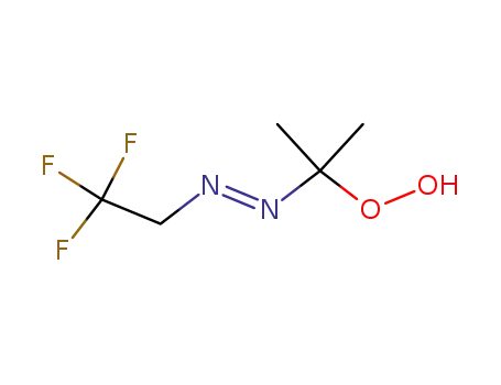 Molecular Structure of 87841-75-6 (Hydroperoxide, 1-methyl-1-[(2,2,2-trifluoroethyl)azo]ethyl)
