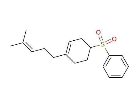 Molecular Structure of 73301-16-3 (Benzene, [[4-(4-methyl-3-pentenyl)-3-cyclohexen-1-yl]sulfonyl]-)