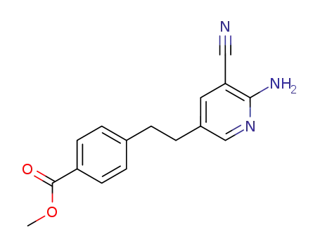 2-amino-3-cyano-5-p-carbomethoxyphenethylpyridine