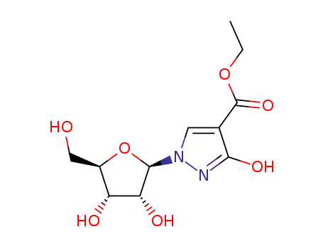 1-β-D-Ribofuranosyl-3-hydroxy-4-ethoxycarbonylpyranose