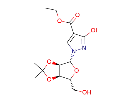 1-(2,3-O-Isopropylidene-β-Dribofuranosyl)-3-hydroxy-4-ethoxycarbonylpyrazole