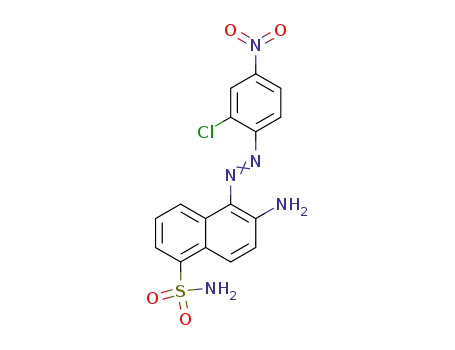 6-amino-5-(2-chloro-4-nitrophenyl)diazenylnaphthalene-1-sulfonamide
