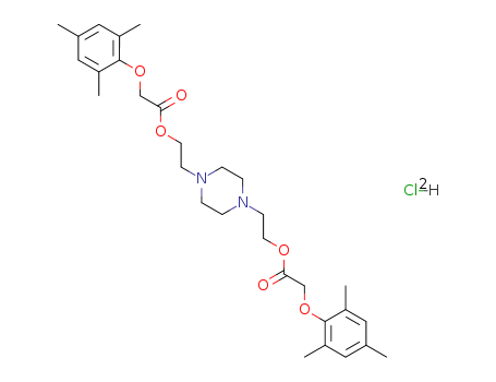2-[4-[2-[2-(2,4,6-trimethylphenoxy)acetyl]oxyethyl]piperazin-1-yl]ethyl2-(2,4,6-trimethylphenoxy)acetate dihydrochloride